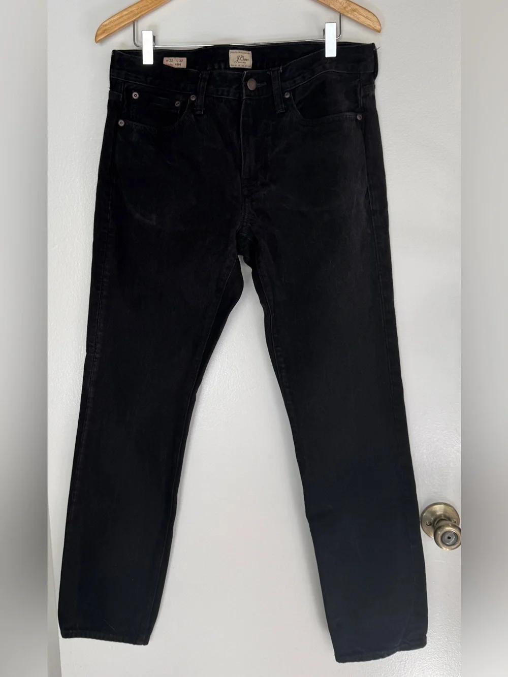 J. Crew Men's 32x32 Style# 484 Black Jeans - Picture 1 of 6